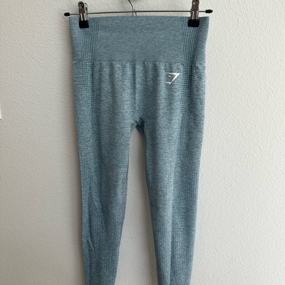 Gymshark Women’s Blue Heather High-Rise Leggings